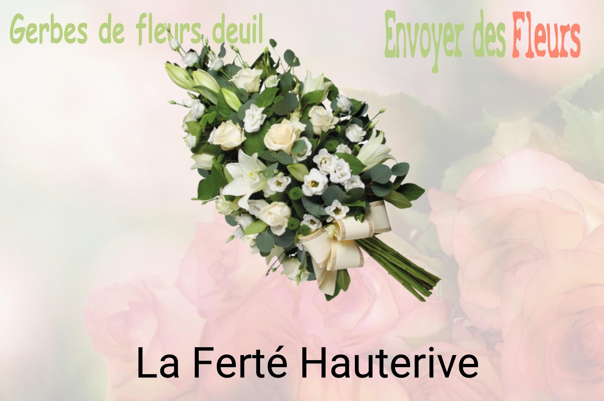 Gerbe de fleurs de deuil livrée à La Ferté-Hauterive
